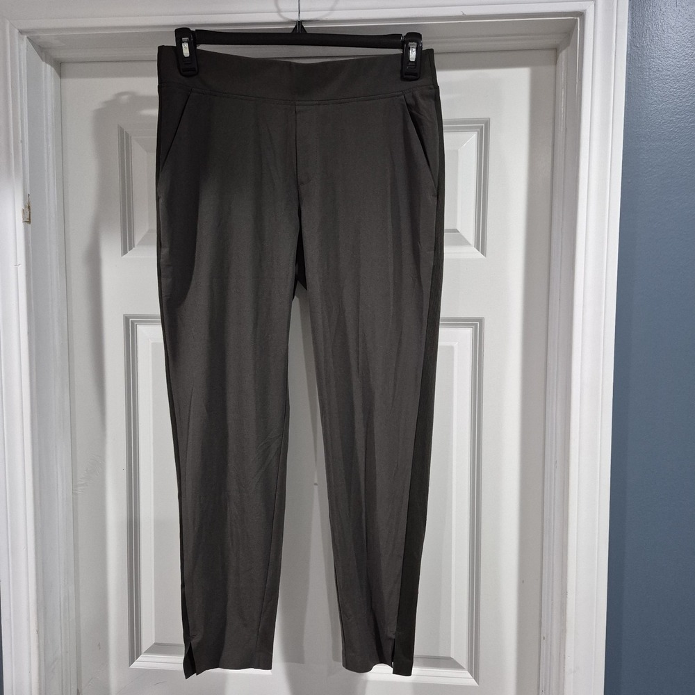 Athleta Pants Womens 8 Dark Olive Brooklyn Ankle Commute Travel Office Chic